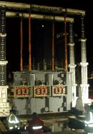 lifting and installing a generator